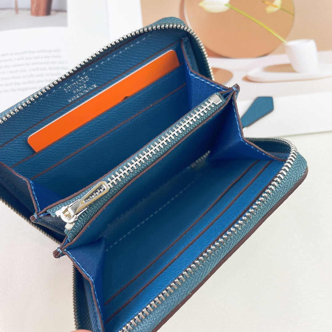 H Silk’in Empson-Barenia leather wallets size : 9.5 x 11.5 cm