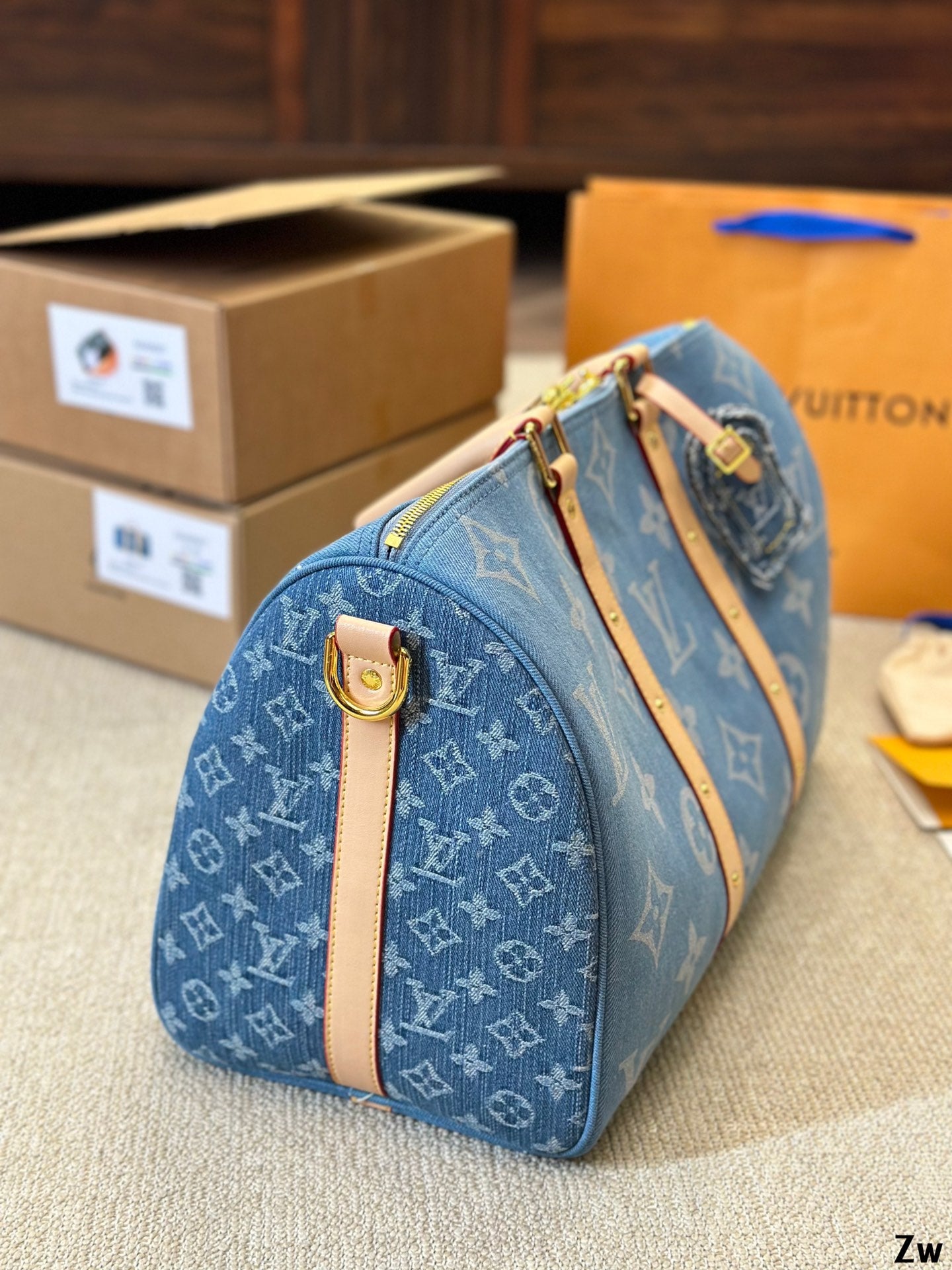 Louis Speedy nano Denim bag