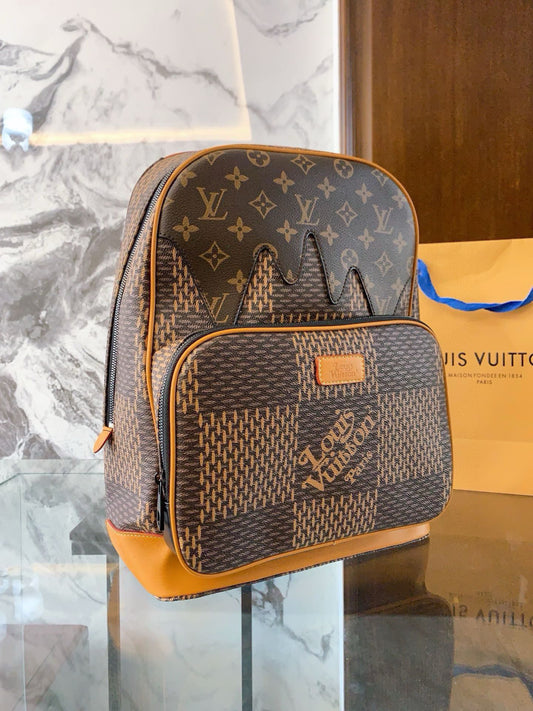 Louis × NIGO new arrival men backpack bag size: 38-29-13cm