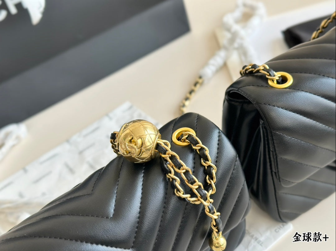 Cc new arrival chain gold ball bag