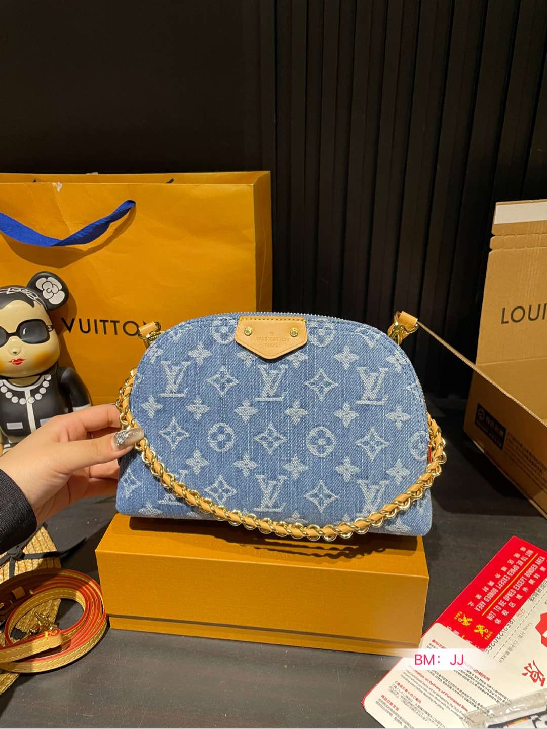 Louis new arrival bb denim bag size: 24*15 cm