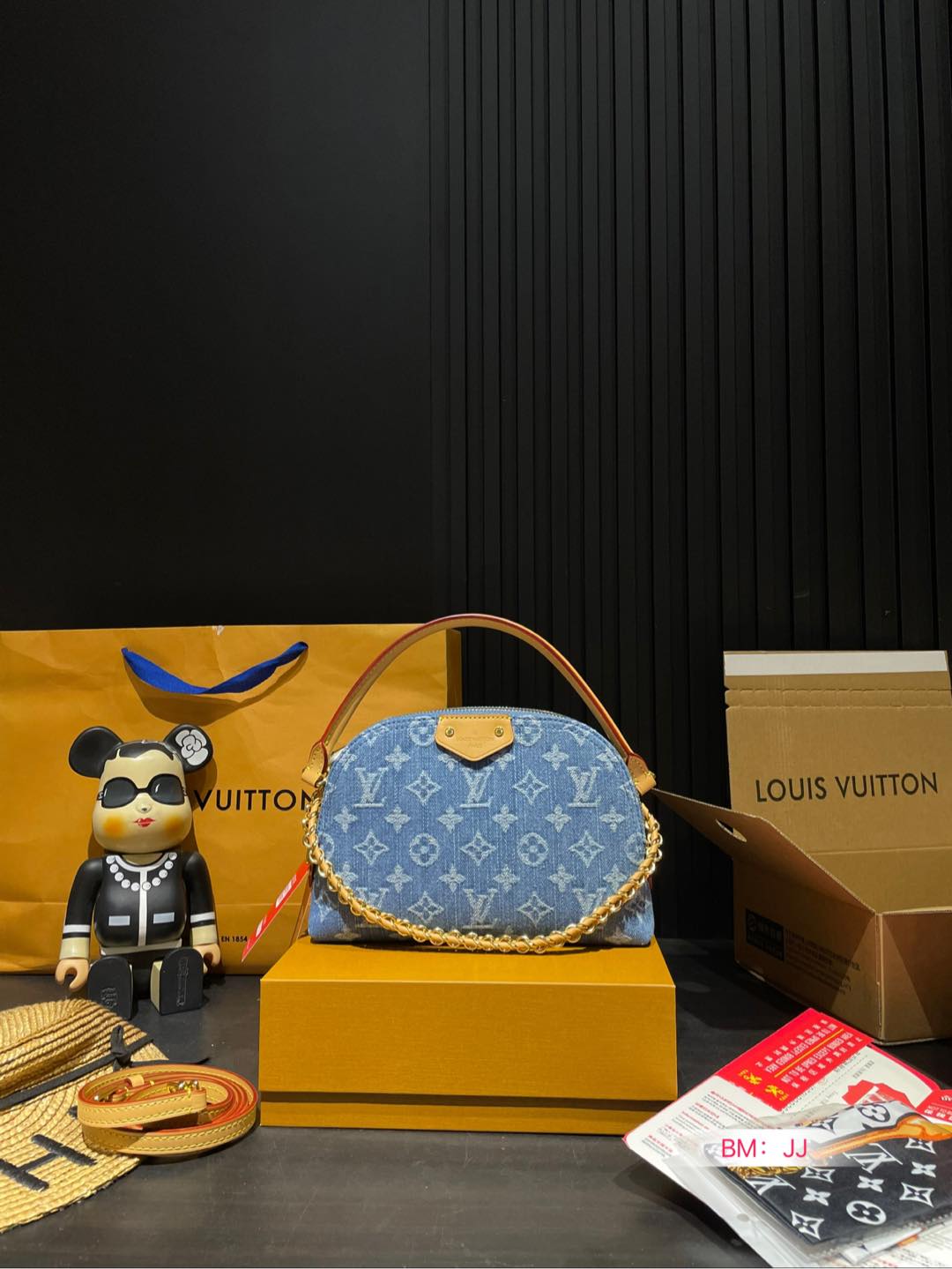 Louis new arrival bb denim bag size: 24*15 cm