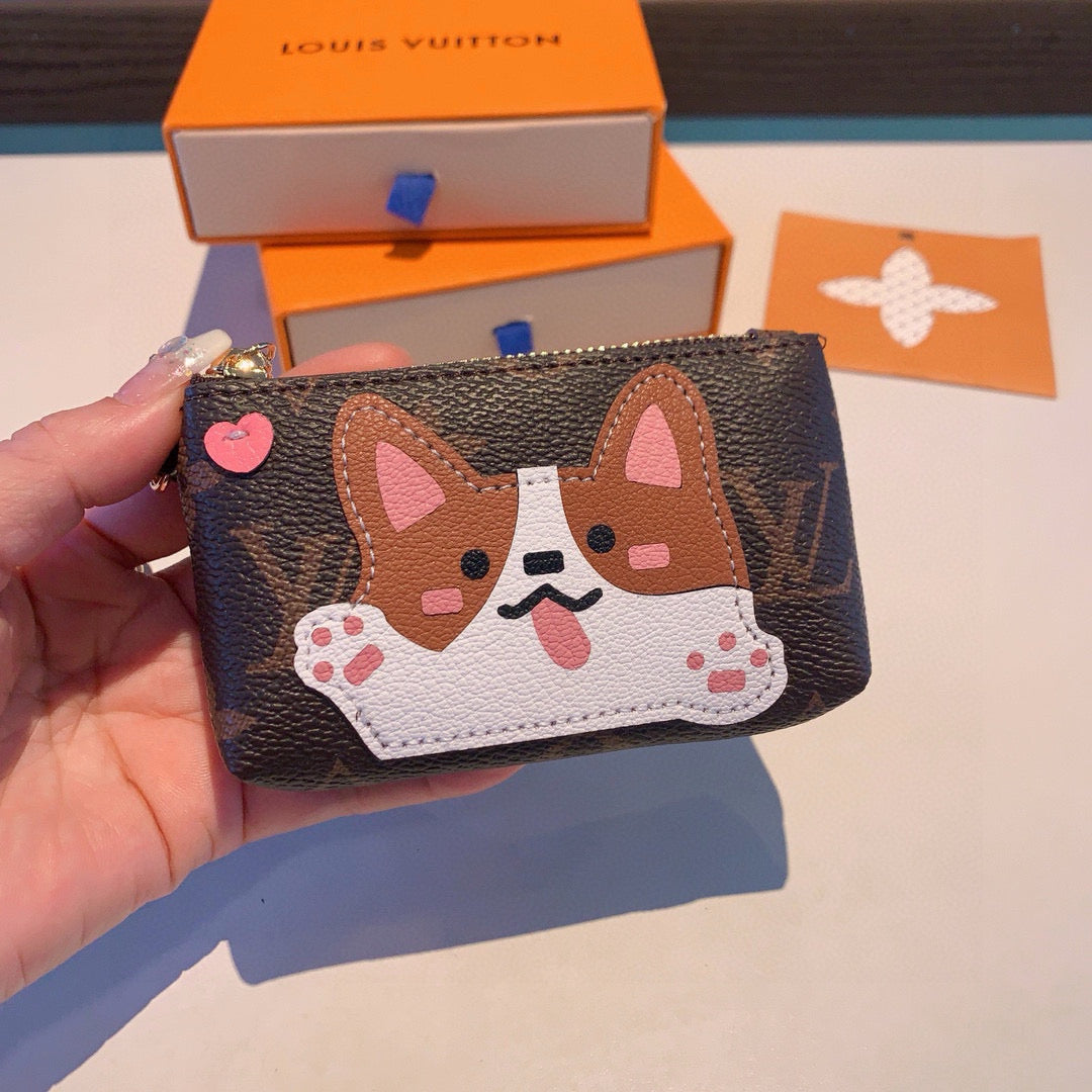 Louis new arrival coin earphone bag wallet