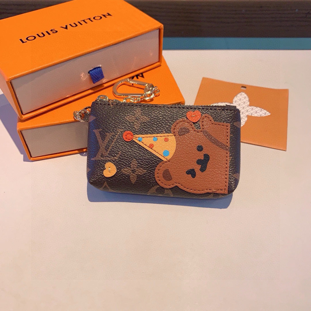 Louis new arrival coin earphone bag wallet