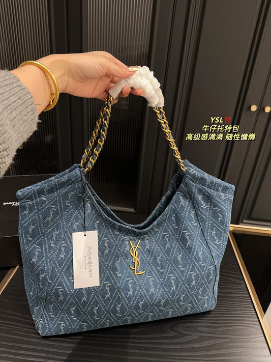 Y new arrival denim tote bag size: 39*35 cm