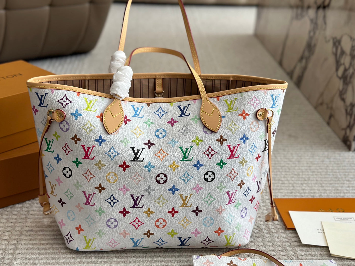 Louis new arrival neverfull N41605 bag size: 32*29*17 cm