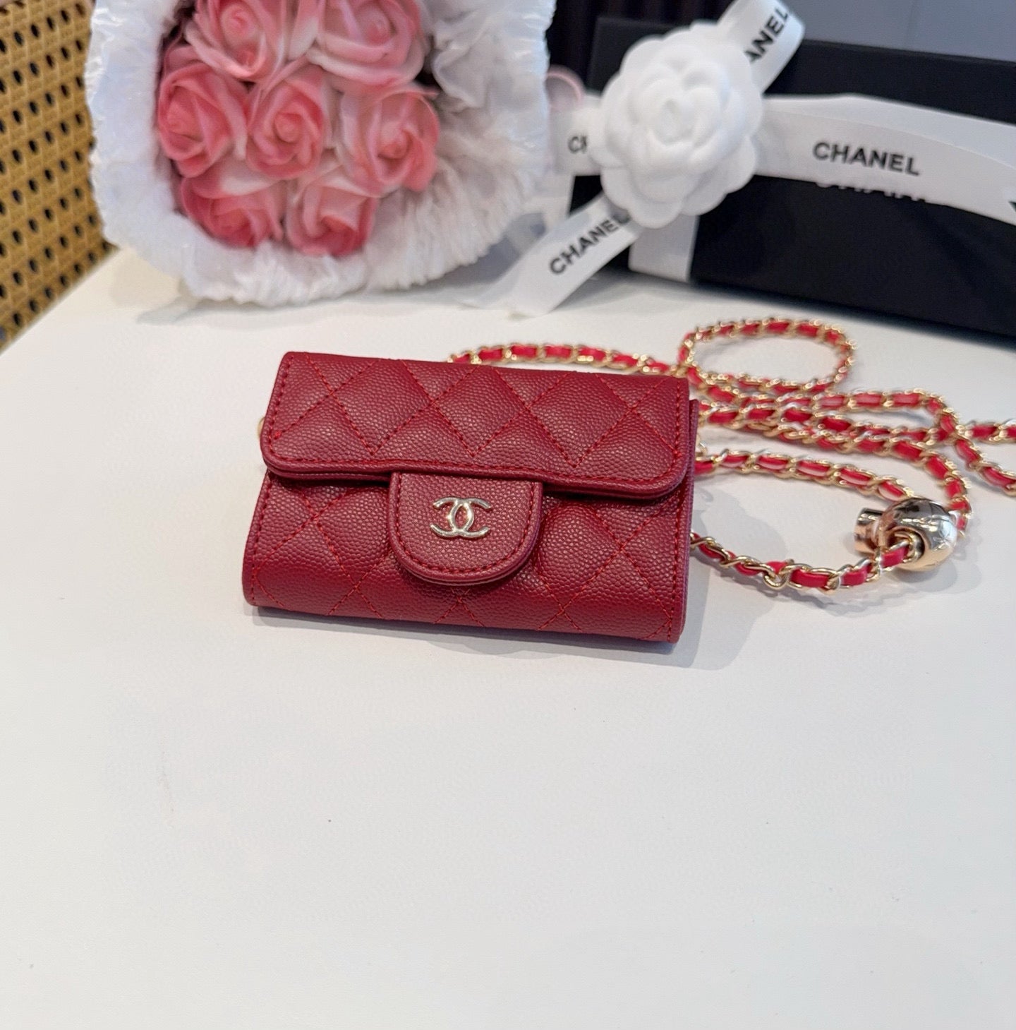 Cc new arrival chain wallet size: chain 11*7.5*2cm