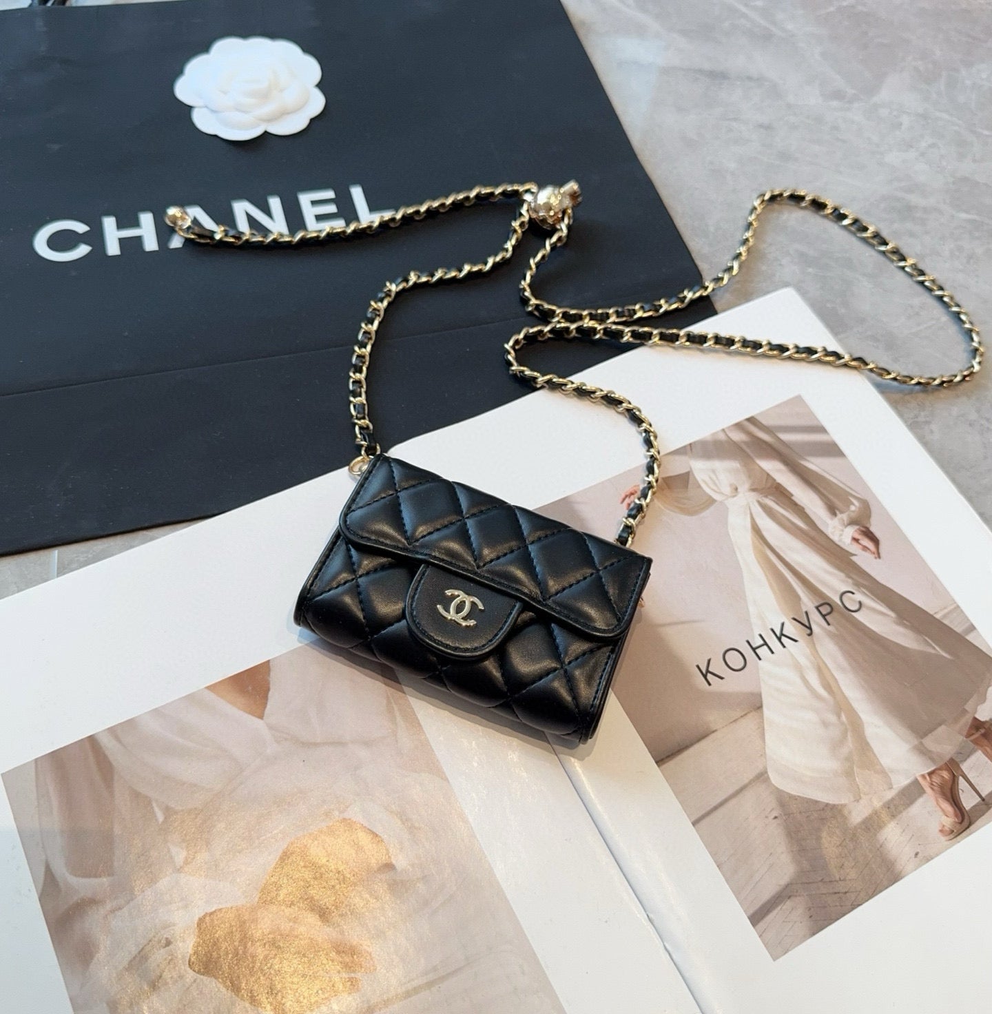 Cc new arrival chain wallet size: chain 11*7.5*2cm