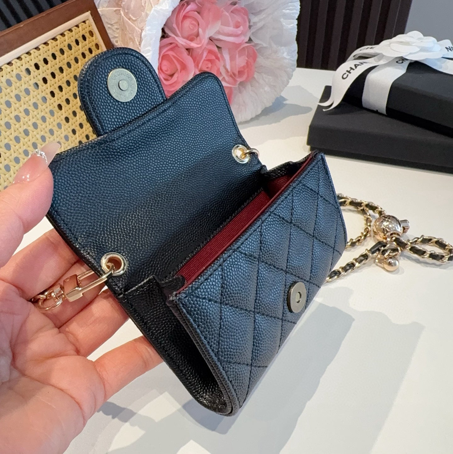 Cc new arrival chain wallet size: chain 11*7.5*2cm