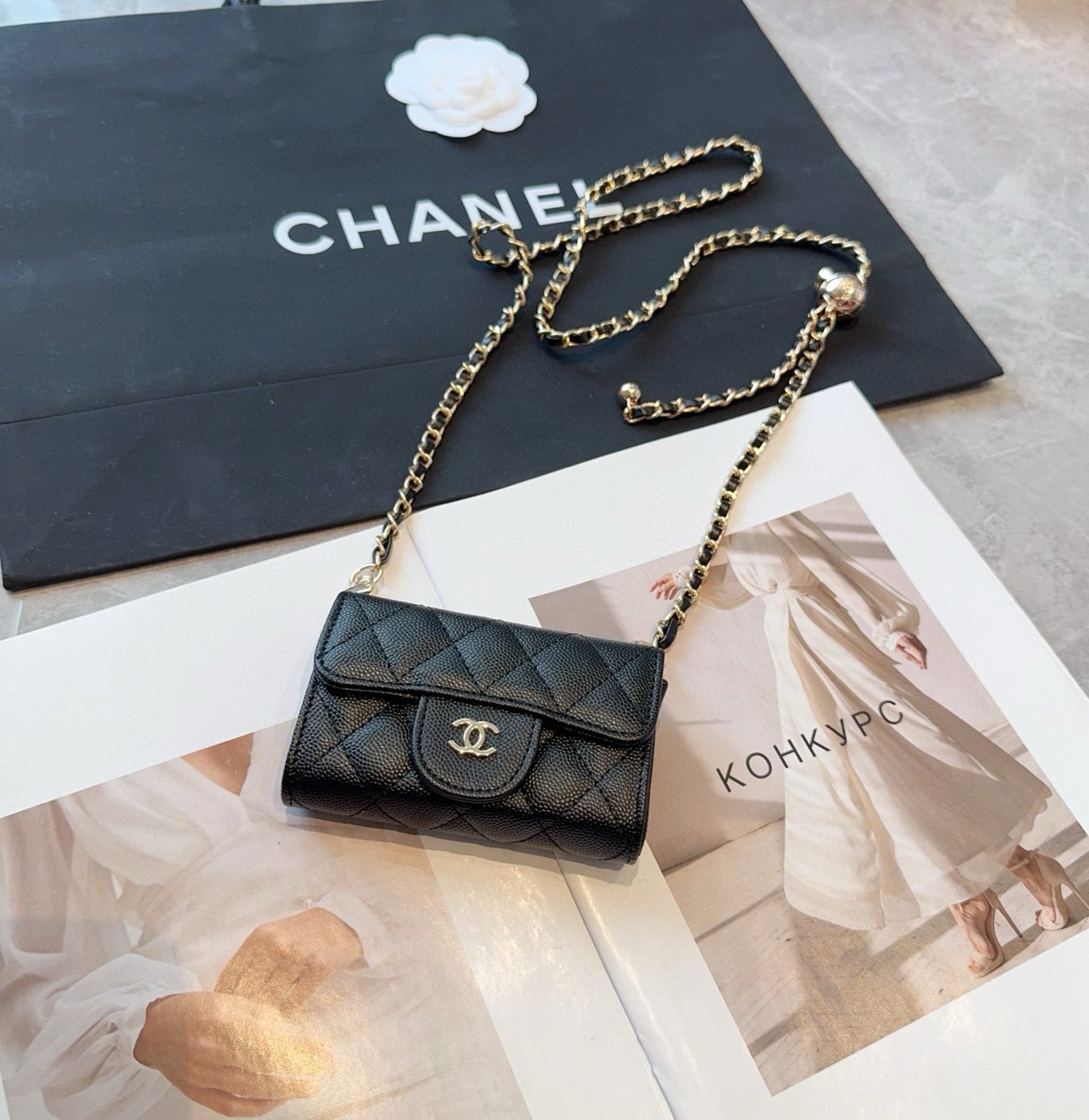 Cc new arrival chain wallet size: chain 11*7.5*2cm