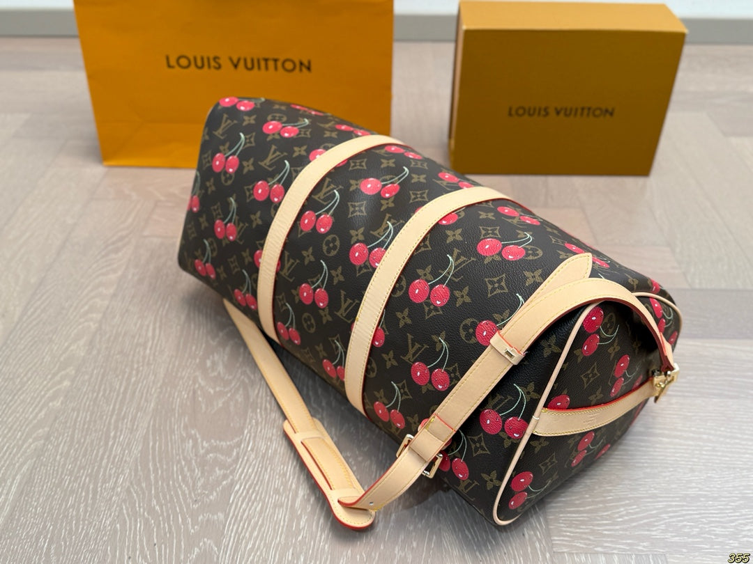 louis new arrival keepall cherry travel bag