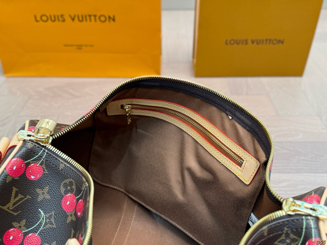louis new arrival keepall cherry travel bag