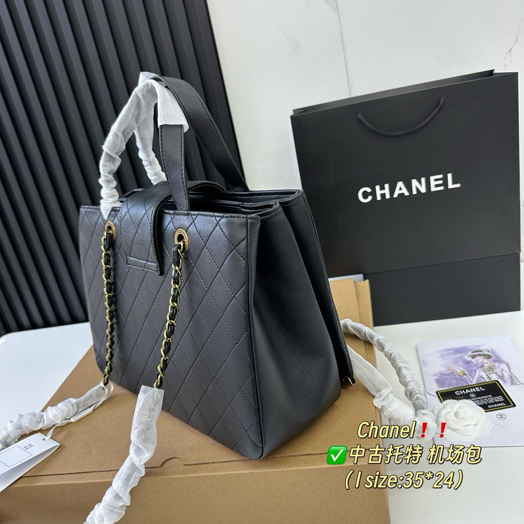 Cc new arrival vintage tote bag size: 35.24 cm