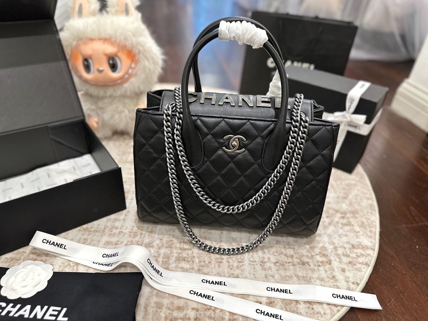 Cc new arrival vintage tote bag size:34 cm