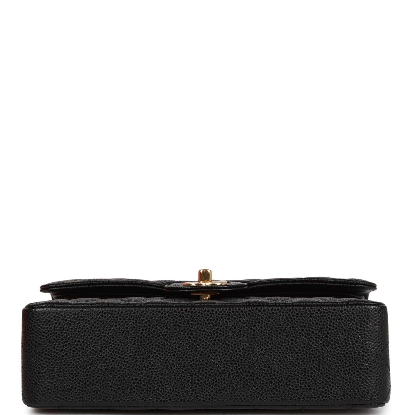 CC Small Classic Double Flap Black Caviar Gold Hardware