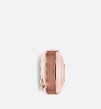 SMALL LADY D MY ABCD BAG Powder Pink Cannage Lambskin