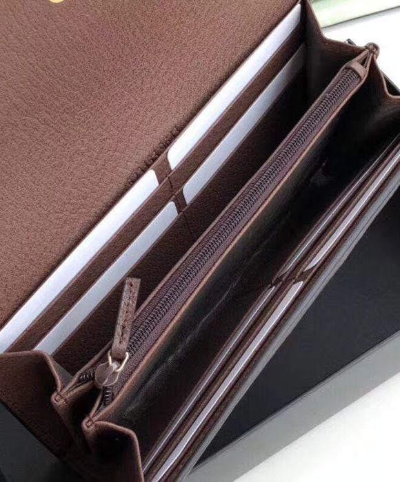 GG Ophidia GG continental wallet 523153 Dark Coffee