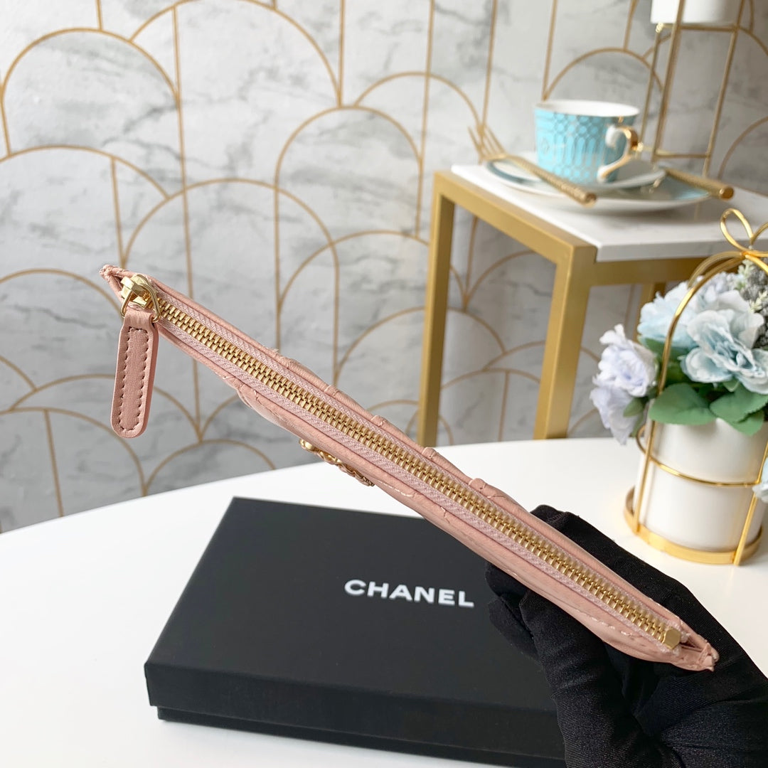 cc 19 Matelasse Phone and Card Case Pink Bag For Women 19cm/7.5in