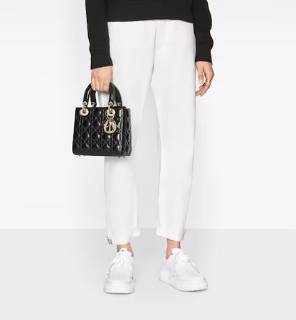 SMALL LADY D MY ABCD BAG Black Cannage Lambskin