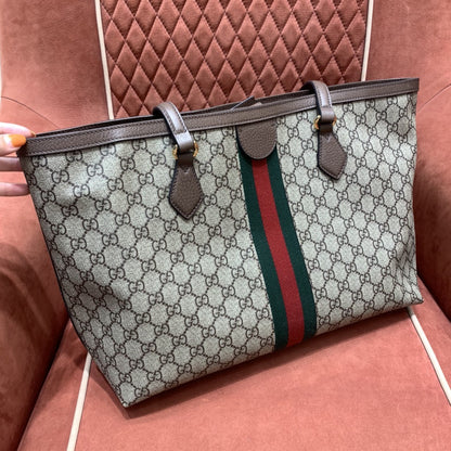 GC479 Ophidia GG Medium Tote / 15"W x 11"H x 5.5"D