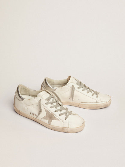 GG Sup-S sneakers with silver-coloured heel tab and metal stud lettering