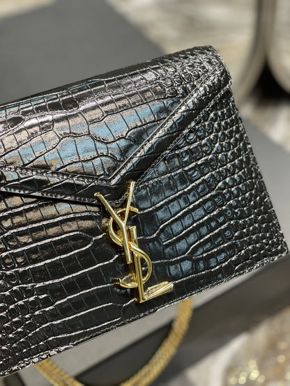 Y Cassandra Medium Chain Bag Black