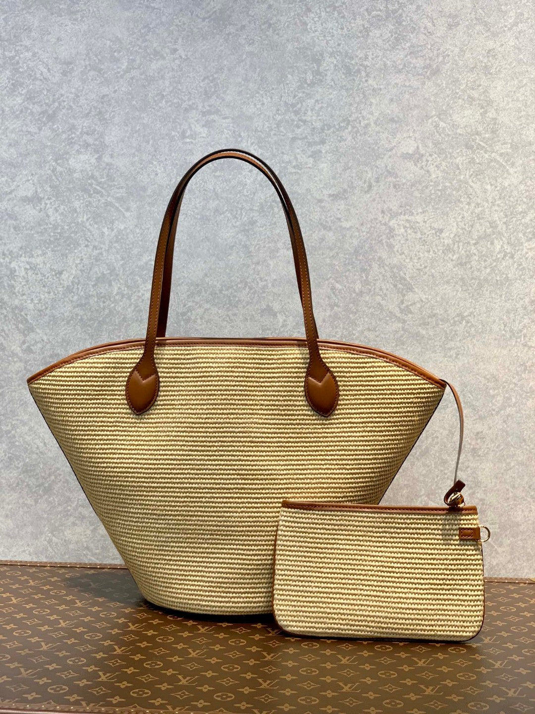 L M59963 Louis Saint Jacques Bag Caramel Brown/black