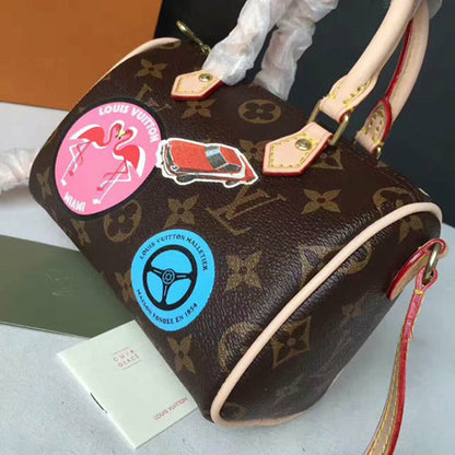 L M62208 Nano Speedy Crossbody Bag Monogram Canvas