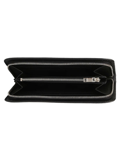 Y Zip Around Wallet in Grain de Poudre Embossed Leather
