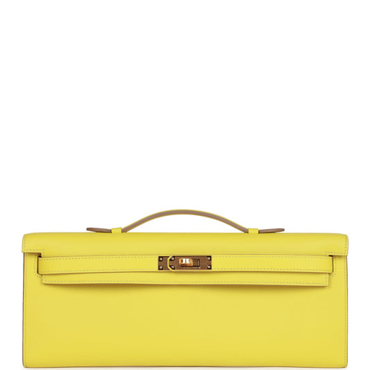 H Kelly Cut Lime Swift Gold Hardware