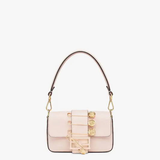 Brooch mini baguette �C Fendace Pink leather bag
