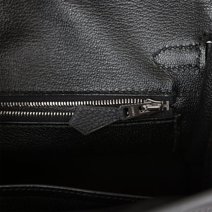 H Birkin 25 Black Togo Palladium Hardware
