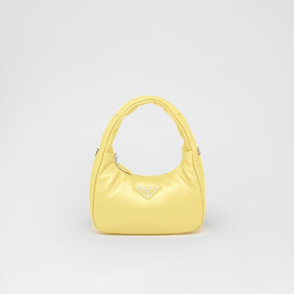 PP Soft padded nappa leather mini-bag - Citron Green