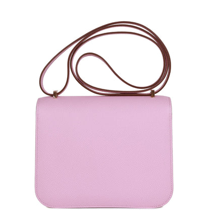 H Constance 18 Mauve Syestre Epsom Rose Gold Hardware