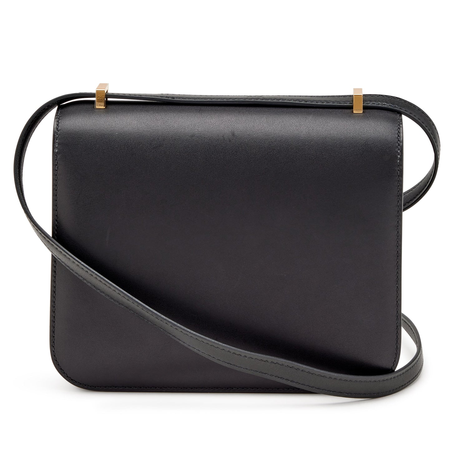 H Constance Bag 18 Black Epsom Gold Hardware