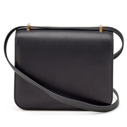 H Constance Bag 18 Black Epsom Gold Hardware
