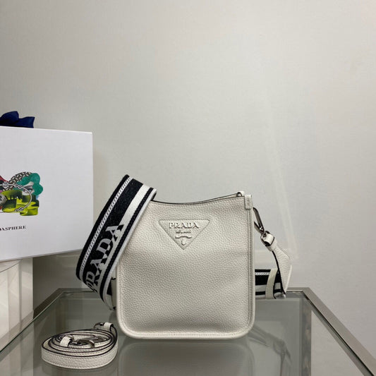 Pra Mini Shoulder Bag White For Women, Women's Bags 7.9in/20cm