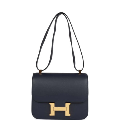 H Constance 24 Bleu Nuit Evercolor Gold Hardware