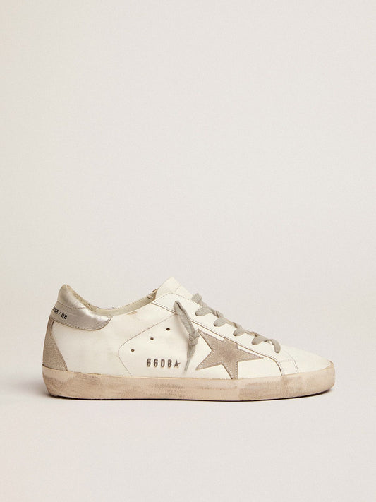 GG Sup-S sneakers with silver-coloured heel tab and metal stud lettering