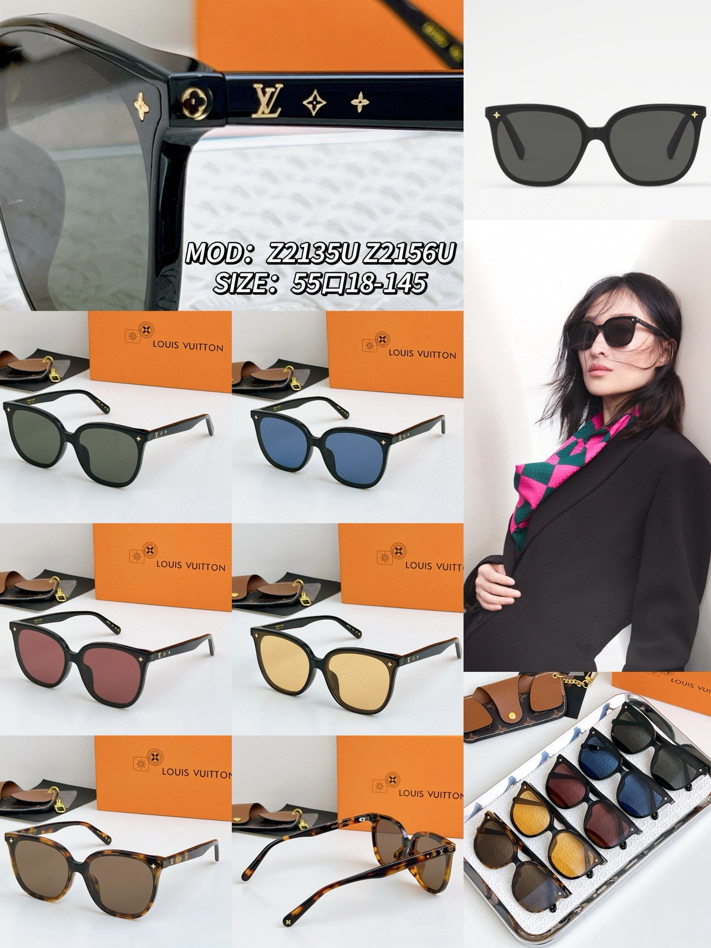 Louis Eyewear SIZE: 55-18-145