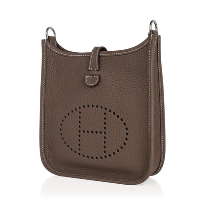 H Evelyne TPM Etoupe Clemence silver Hardware
