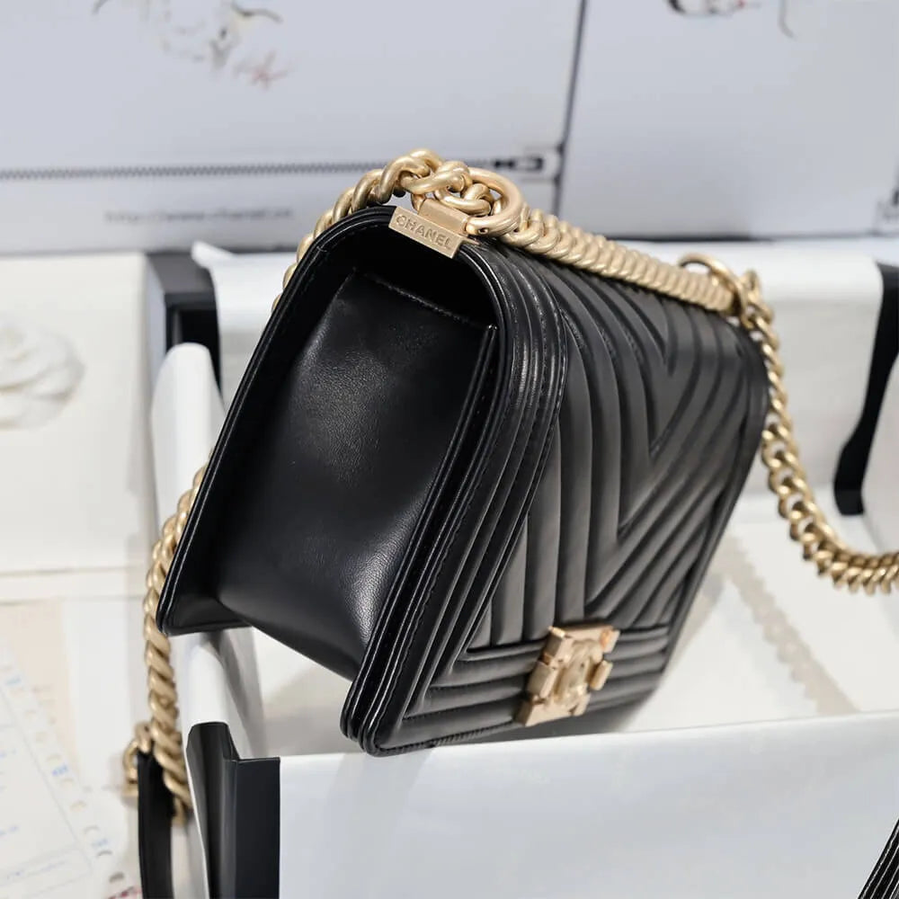 CHEVRON BOY CC HANDBAG