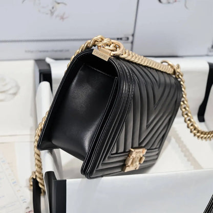 CHEVRON BOY CC HANDBAG