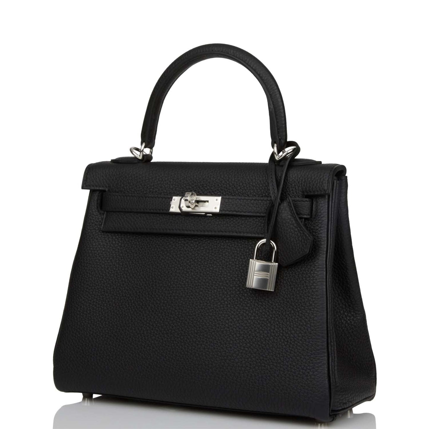 H Kelly Retourne 25 Black Togo Palladium Hardware