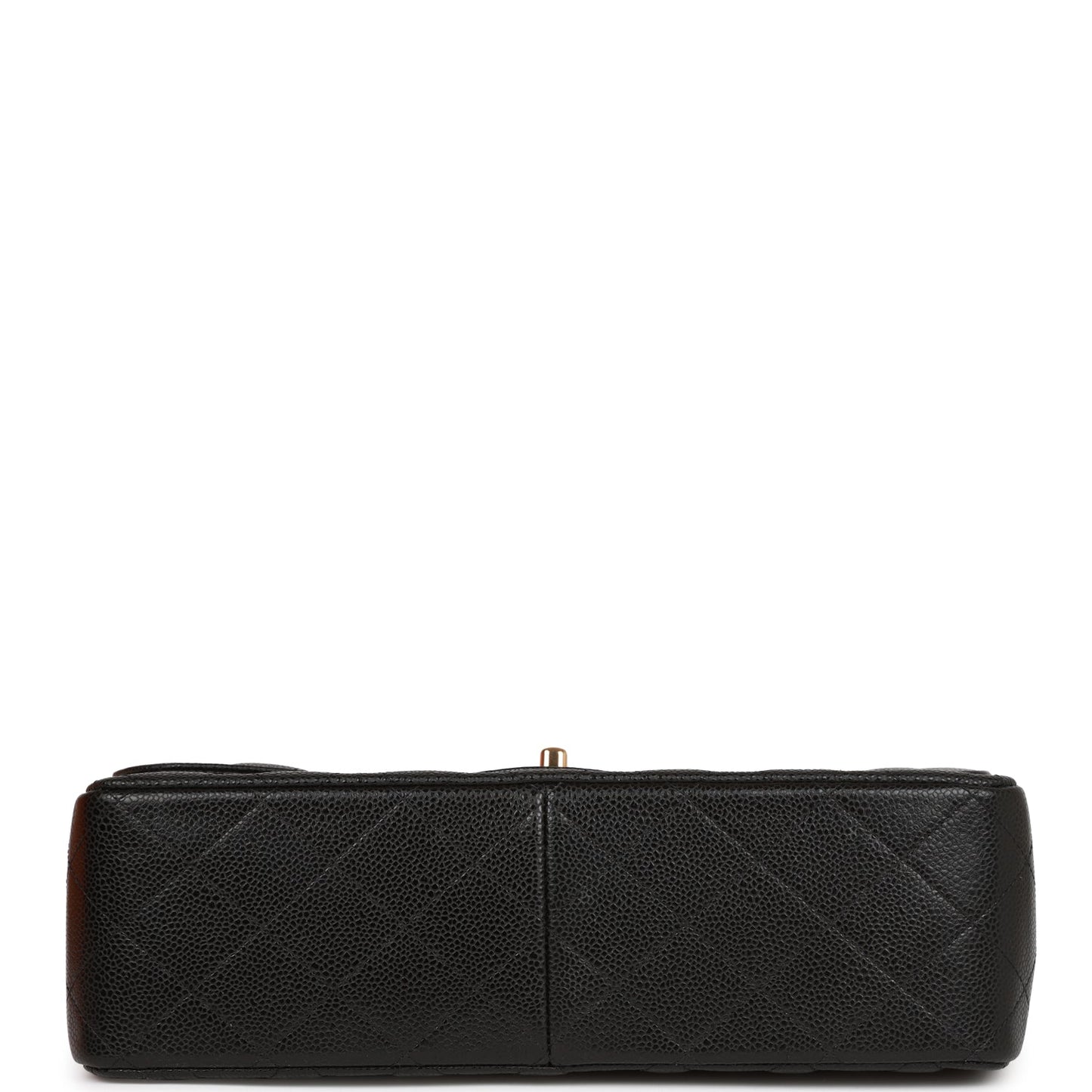 CC Jumbo Classic Double Flap Bag Black Caviar Gold Hardware
