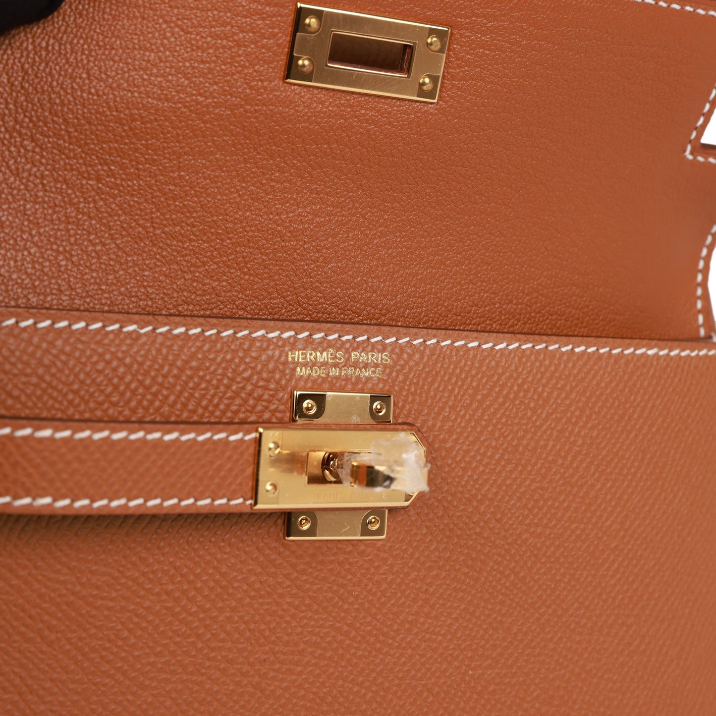 H Kelly Sellier en Desordre 20 Gold Epsom Gold Hardware