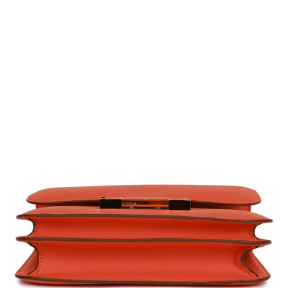 H Constance 18 Orange Swift Gold Hardware