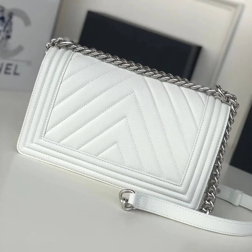 BOY CC HANDBAG CAVIAR LEATHER