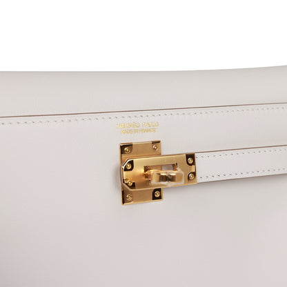 H Kelly Danse Gris Perle Swift Gold Hardware