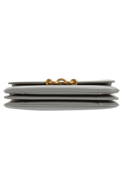 Y Le Maillon Satchel in Smooth Leather in Grey